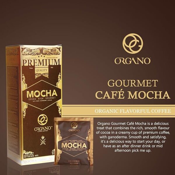 ORGANO Gourmet Cafe Mocha (15 sachets) - Image 7